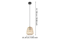 Takpendel Eglo Montezuelo Trä 24 cm