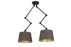 Takpendel Eglo Pistunio Cappuccino/Mässing/Svart med 2 Lampor