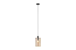 Takpendel Eglo Polverara Svart/Amber 1 Lampa