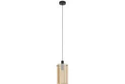 Takpendel Eglo Polverara Svart/Amber 1 Lampa