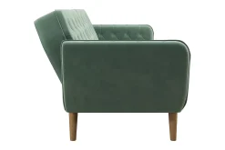 Tallulah 2-sits Bäddsoffa Sammet/Ljusgrön
