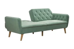 Tallulah 2-sits Bäddsoffa Sammet/Ljusgrön