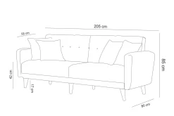 Tamatha Bäddsoffa 3-sits