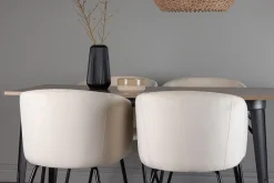 Tempe Matgrupp 140 cm Rektangulär med 4 Berit stolar