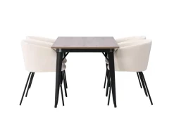 Tempe Matgrupp 140 cm Rektangulär med 4 Berit stolar