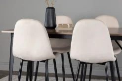 Tempe Matgrupp 140 cm Rektangulär med 4 Polar stolar