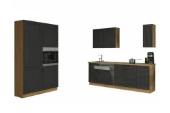 Templemore Möbelset För Kök & Matplats Black/Dark Wood