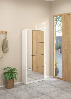 Tenor Skoskåp 4 fack 70x24x162 cm
