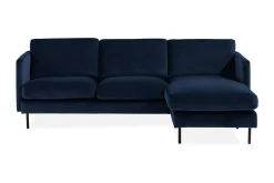 Teodin Sammetssoffa 2-sits med Divan Höger