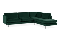 Teodin 2,5-sits Sammetssoffa med Schäslong Höger