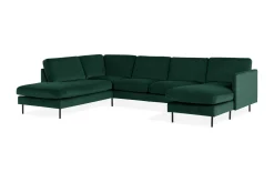 Teodin U-soffa med Divan Sammet Höger