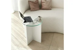 Teratio Satsbord 60x40x60 cm Runt
