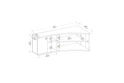 Termera Tv-bänk 135 cm