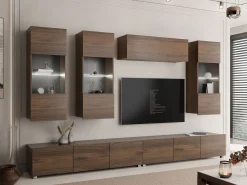 Tessan Tv väggenhet med LED-belysning