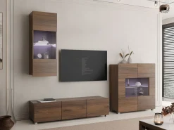 Tessan Tv väggenhet med LED-belysning