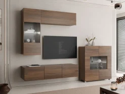 Tessan Tv väggenhet med LED-belysning
