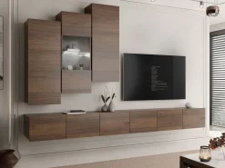 Tessan Tv väggenhet med LED-belysning