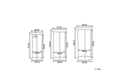 Texon Satsbord 36 cm 3-pack