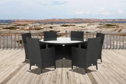 Thor Matgrupp Ø140 + 6 Thor Fåtölj