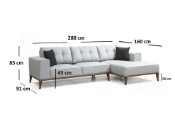Thrill Bäddsoffa med Divan Höger