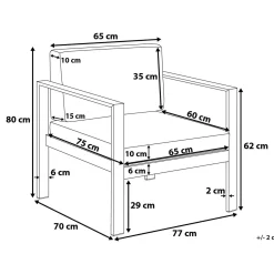 Tirrena Loungegrupp Utomhus 90 cm