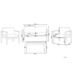 Tirrena Loungegrupp Utomhus 90 cm