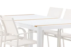 Togo Matgrupp Utomhus 200 cm Rektangulär med 6 Santorini Utestolar