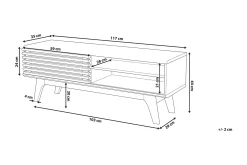 Toledo Tv-Bänk 35x117 cm