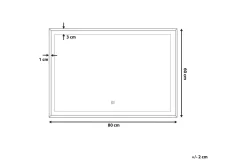 Tooms Spegel LED 60x80 cm