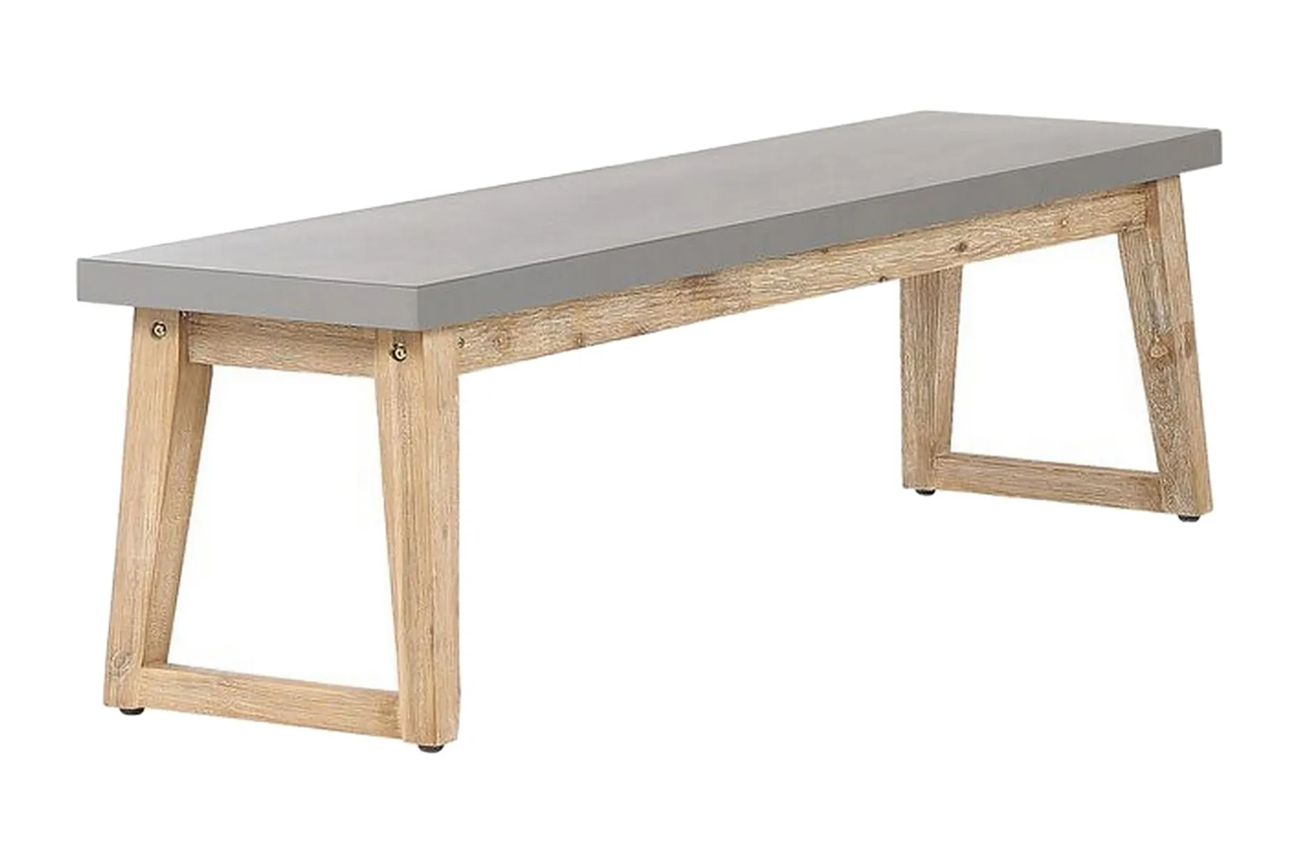 Trädgårdsbänk 160 cm grå ORIA
