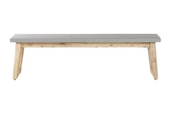 Trädgårdsbänk 160 cm grå ORIA