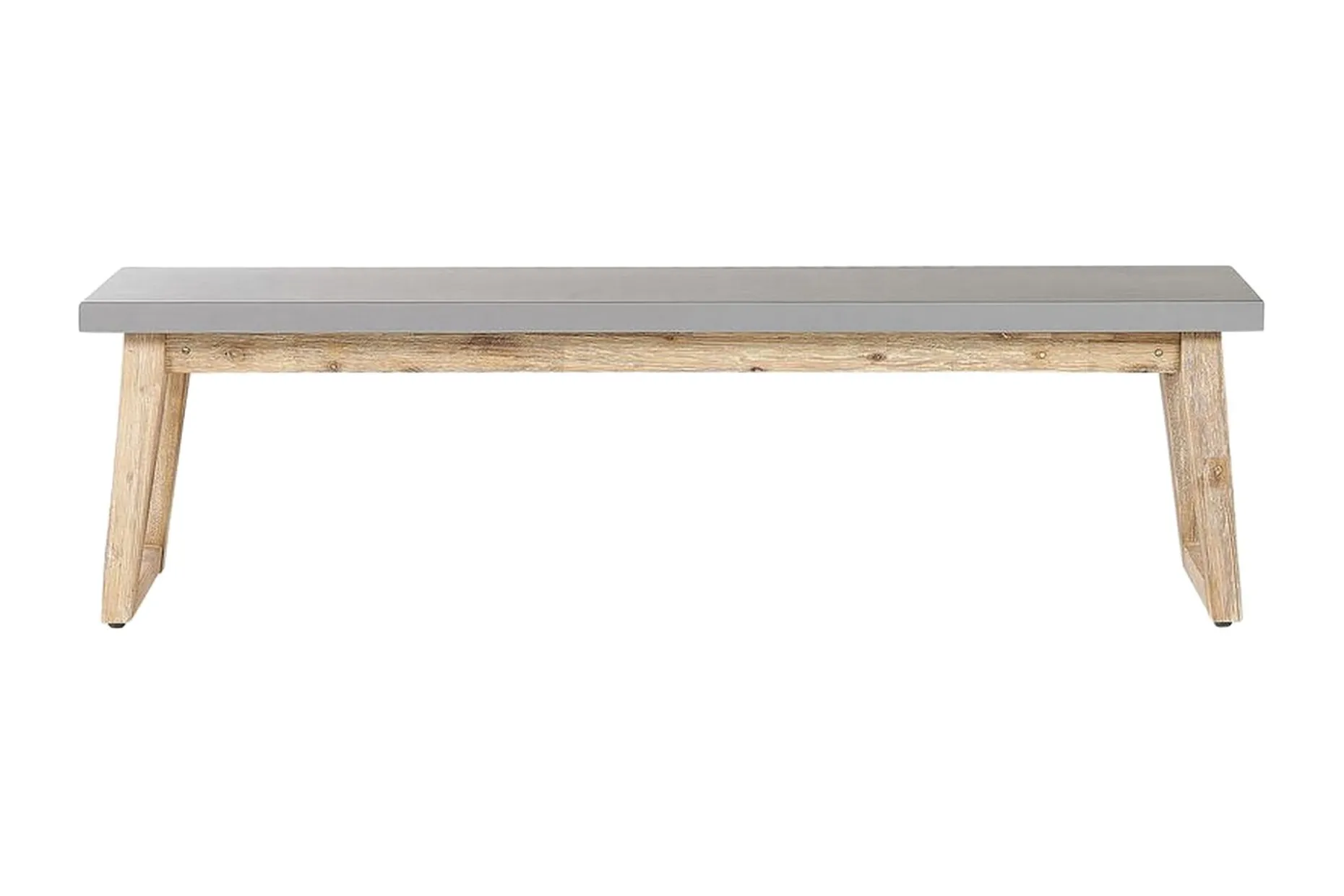 Trädgårdsbänk 160 cm grå ORIA