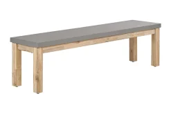 Trädgårdsbänk 160 cm grå OSTUNI