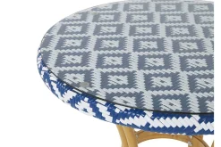 Trädgårdsbord 70 cm blå/vit mönster RIFREDDO