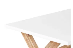 Trädgårdsbord 200 x 100 cm vit OLBIA