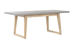 Trädgårdsbord grå 180 x 90 cm ORIA