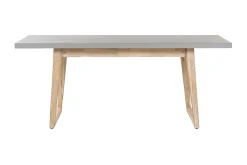 Trädgårdsbord grå 180 x 90 cm ORIA