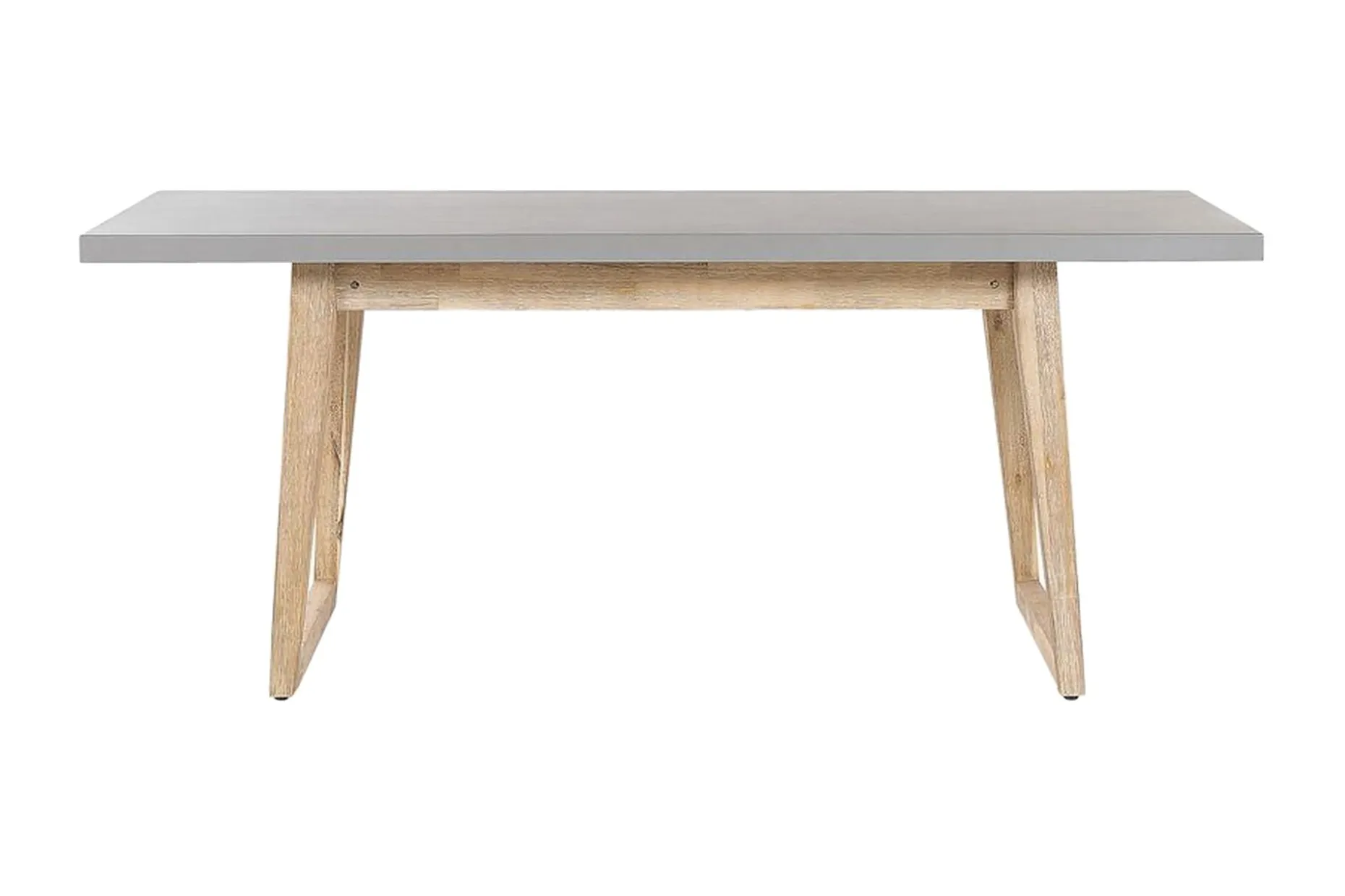 Trädgårdsbord grå 180 x 90 cm ORIA