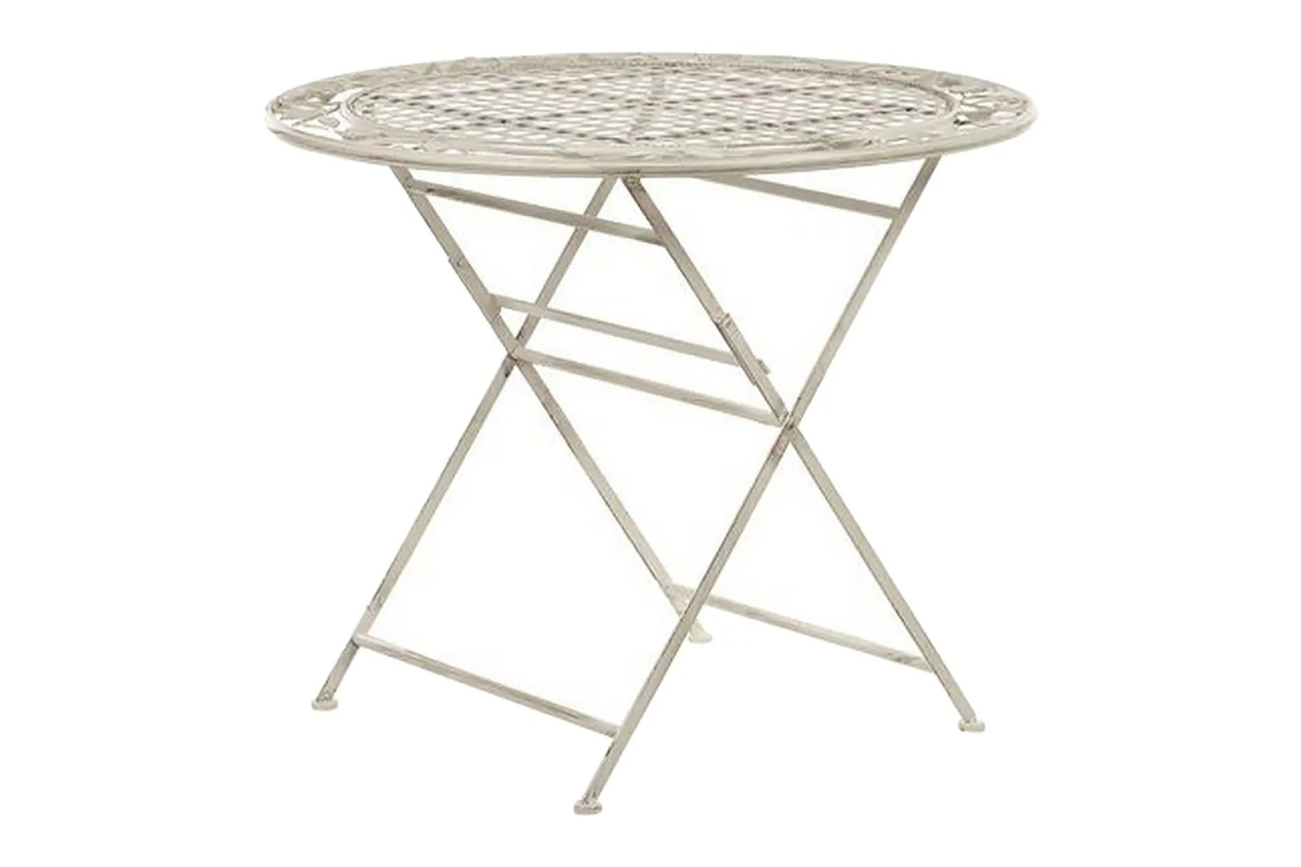 Trädgårdsbord krämvit BIVIO
