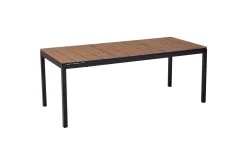 Trädgårdsbord Tofane Ljus trä/svart