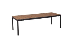 Trädgårdsbord Tofane Ljus trä/svart