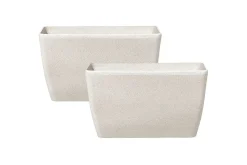 Trädgårdskruka Baris set om 2 Beige, 74x32x45 cm