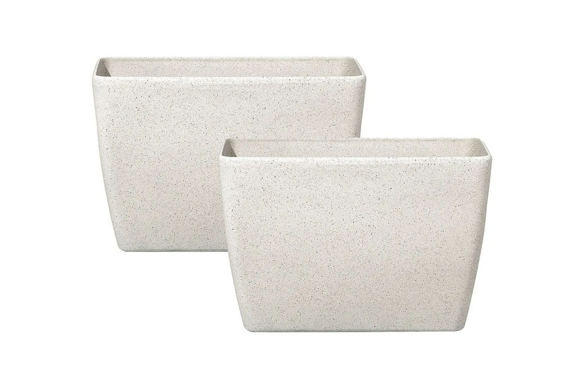 Trädgårdskruka Baris set om 2 Beige, 60x27x41 cm