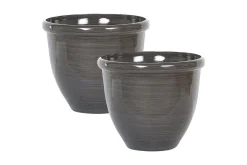 Trädgårdskruka Tesalia set om 2 44x44x38 cm
