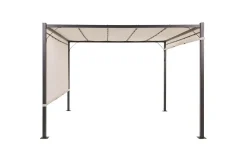 Trädgårdspergola Parga Beige/svart