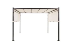 Trädgårdspergola Parga Beige/svart