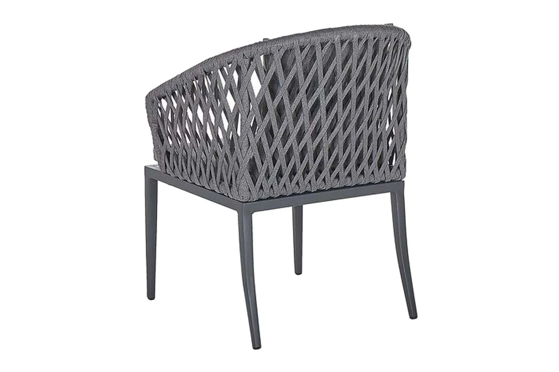 Trädgårdsstol 2 st aluminium grå LIPARI