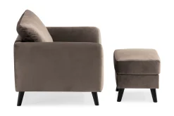 Trend Fåtölj med Fotpall