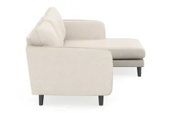 Trend Lyx 3-sits Högervänd L-formad Divansoffa i Tyg