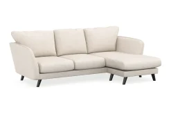 Trend Lyx 3-sits Högervänd L-formad Divansoffa i Tyg